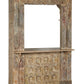 Meuble de bar en teck sculpté