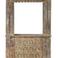 Meuble de bar en teck sculpté