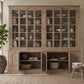 Vitrine XXL Teck Manguier 270x43x244 cm Naturel