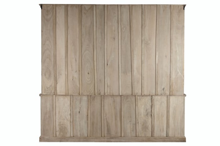 Vitrine XXL Teck Manguier 270x43x244 cm Naturel