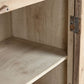 Vitrine XXL Teck Manguier 270x43x244 cm Naturel