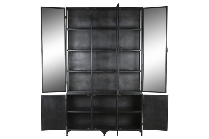 Vitrine Métal XXL 2 Corps 142x47x240 cm