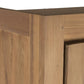 Vitrine Teck Recyclé Verre 164x47x211,5 cm Marron
