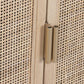 Armoire Sapin Rotin 79x58x180 cm Naturel