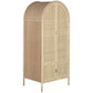 Armoire Sapin Rotin 79x58x180 cm Naturel