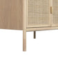 Armoire Sapin Rotin 79x58x180 cm Naturel