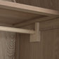 Armoire Sapin Rotin 79x58x180 cm Naturel