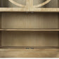 Vitrine Bois Massif Manguier 120x50x205 cm Blanc Naturel