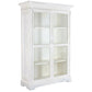 Vitrine Manguier 140x55x209 cm Blanc Décapé
