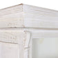 Vitrine Manguier 140x55x209 cm Blanc Décapé