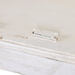 Vitrine Manguier 140x55x209 cm Blanc Décapé