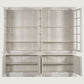 Vitrine XXL Teck Manguier 270x43x244 cm Blanc Décapage
