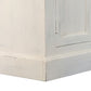 Vitrine XXL Teck Manguier 270x43x244 cm Blanc Décapage