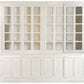 Vitrine XXL Teck Manguier 270x43x244 cm Blanc Décapage