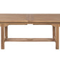 Ensemble de Table Extensible + 8 chaises en Teck -  210 x 100 x 76 cm