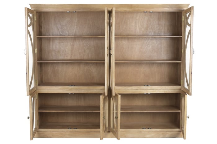 Vitrine Manguier Verre 240x50x205 cm MB-227812