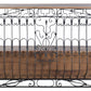 Meuble de bar au style atypique en bois et métal fer forgé