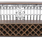 Meuble de bar au style atypique en bois et métal fer forgé