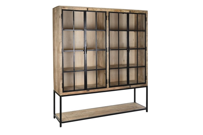 Étagère Manguier Métal 170x45x200 cm Naturel