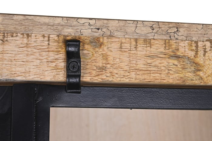 Étagère Manguier Métal 170x45x200 cm Naturel