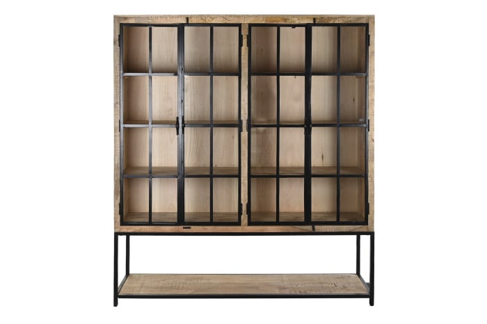 Étagère Manguier Métal 170x45x200 cm Naturel