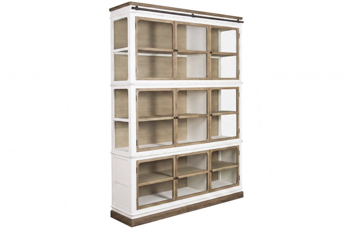 Vitrine Bois Verre 180x45x240 cm