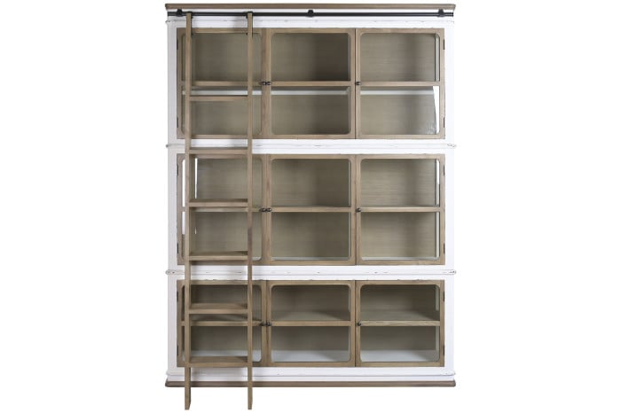 Vitrine Bois Verre 180x45x240 cm