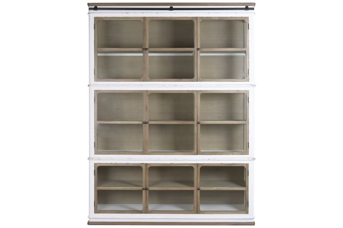 Vitrine Bois Verre 180x45x240 cm