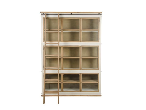 Vitrine Bois Verre 180x45x240 cm