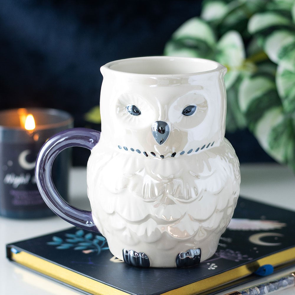MUG irisée en forme de hibou
