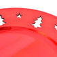 ASSIETTE / CENTRE DE TABLE 'SAPINS ROUGES'