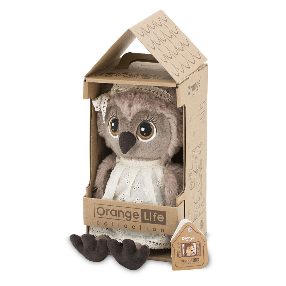 Peluche Sonya the Owl Tenderness 25 cm Orange Toys