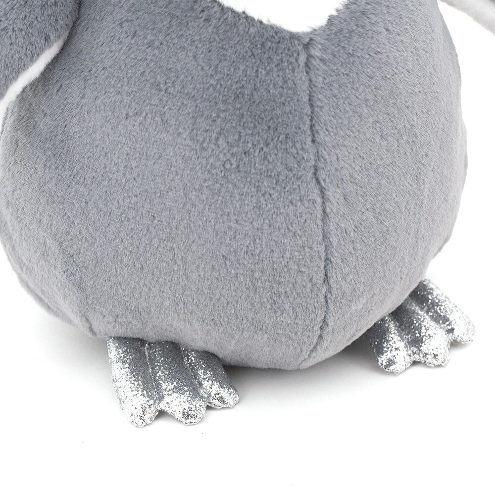 Peluche Fluffy the Grey Penguin 25 cm Orange Toys