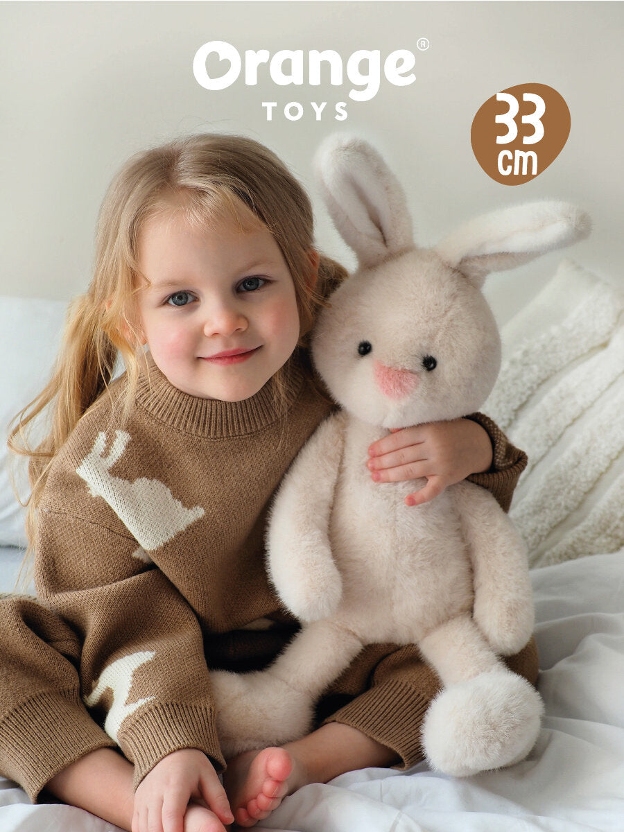 Peluche The Softest White Bunny 60 cm Orange Toys