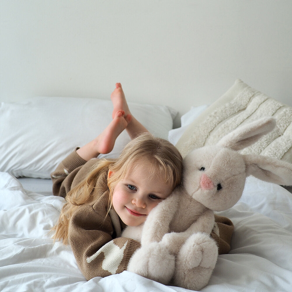 Peluche The Softest White Bunny 60 cm Orange Toys