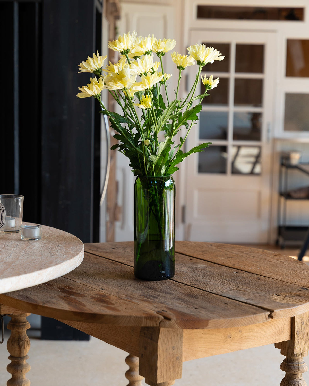 Vase Verre Recyclé Q de bouteilles Vert