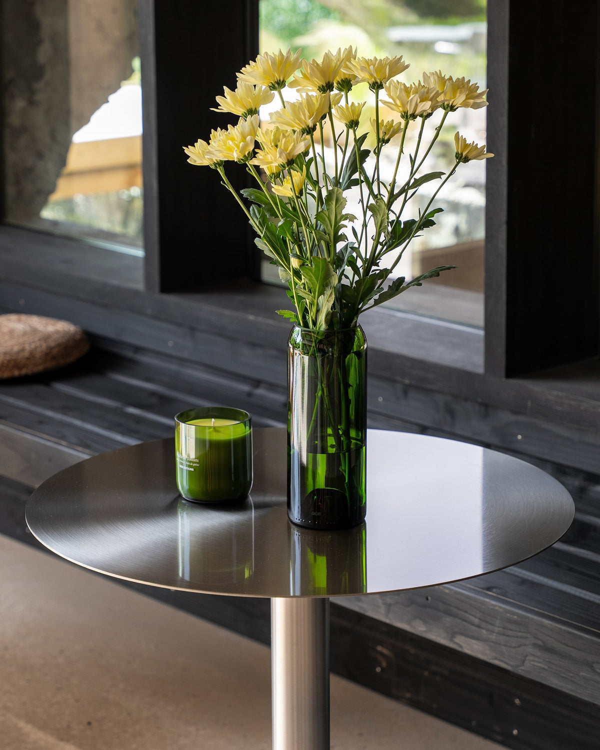 Vase Verre Recyclé Q de bouteilles Vert