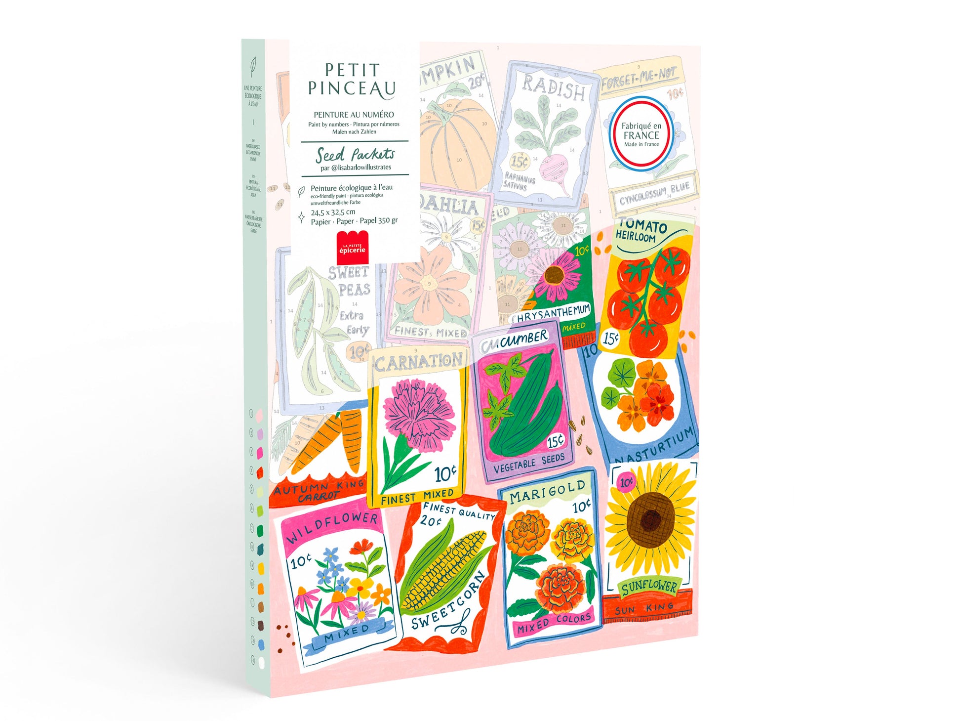 Coffret Peinture au Numéro Seed Packets La Petite Epicerie