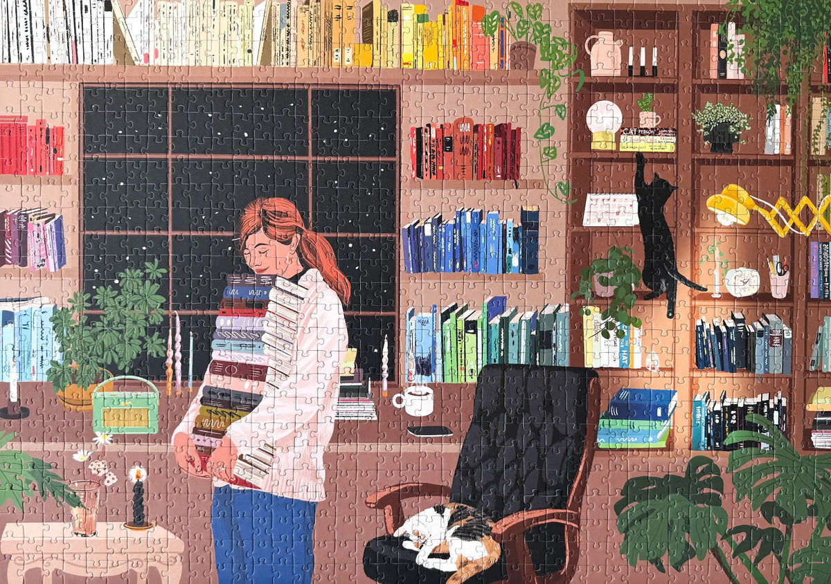 Puzzle Reading Room 1000 Pièces Piecely
