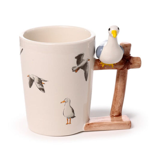 Mug à Anse Décorée "mouette"