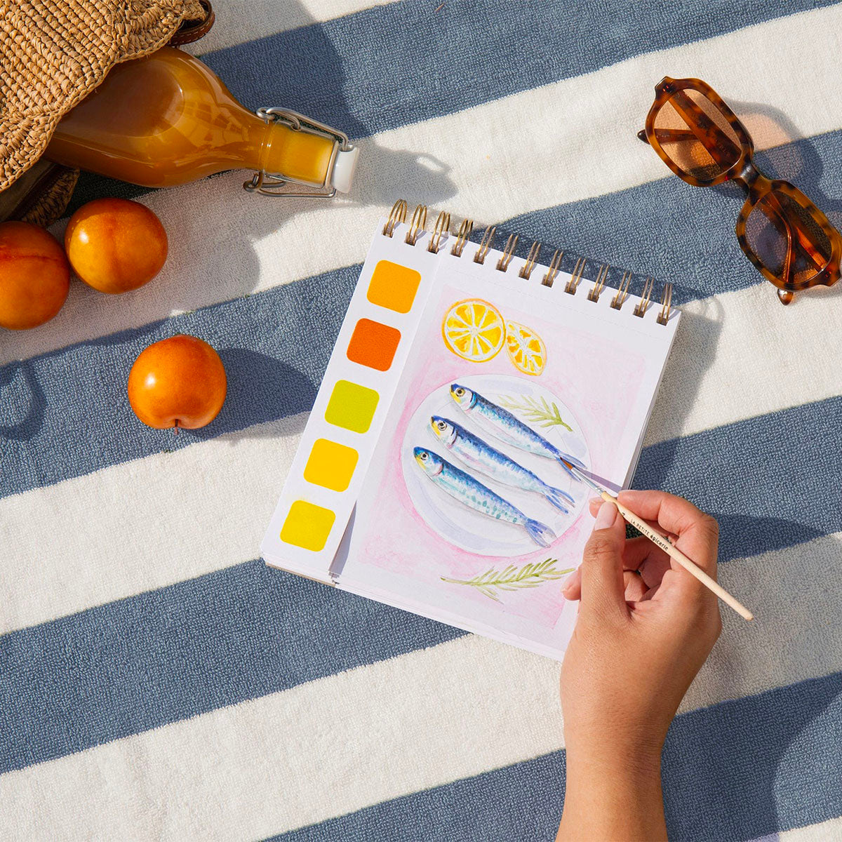 Carnet de Voyage La Petite Epicerie Méditerranée Aquarelle