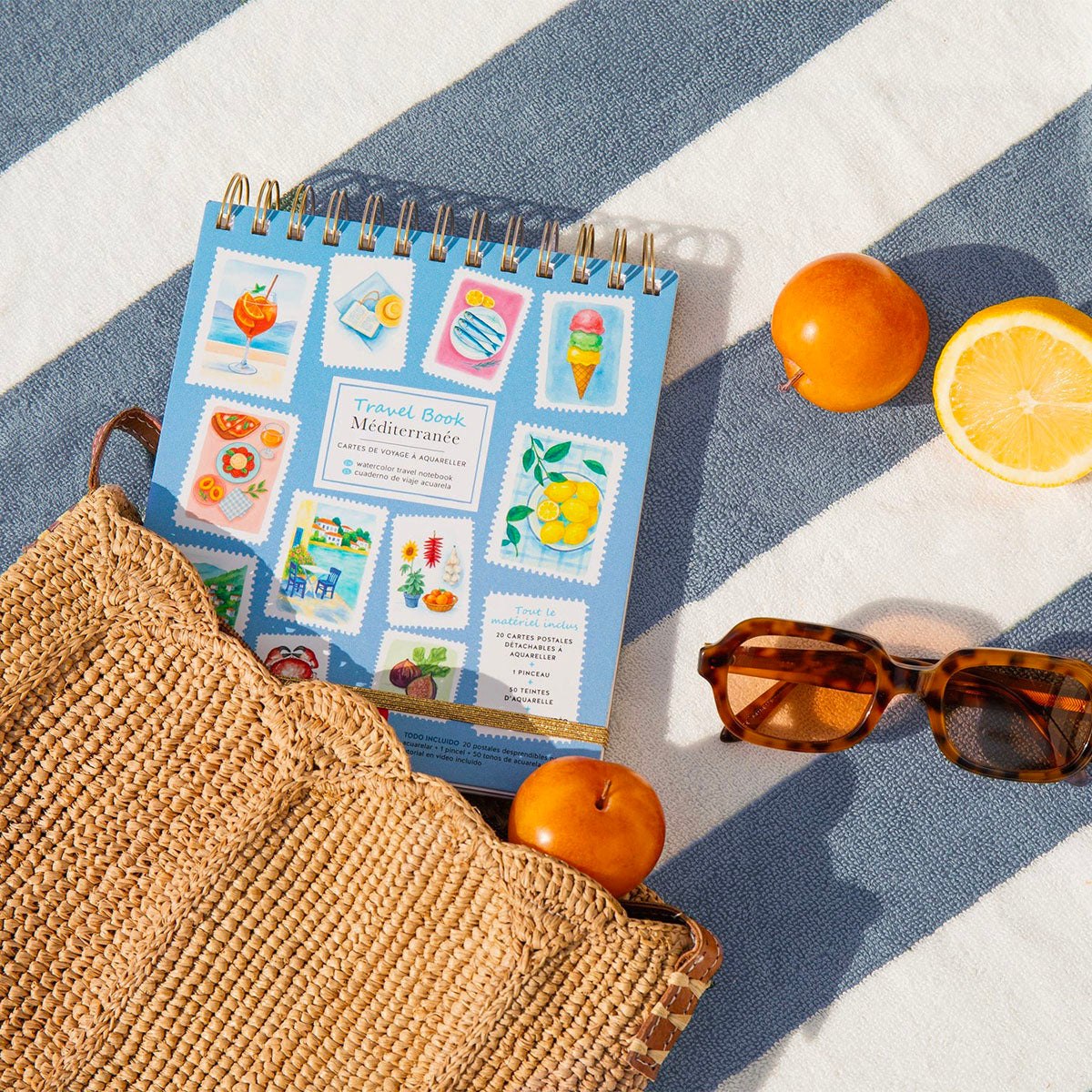 Carnet de Voyage La Petite Epicerie Méditerranée Aquarelle