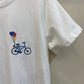 T-shirt brodé "balade en vélo" Taille M