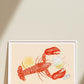 Affiche Homard vin blanc A3