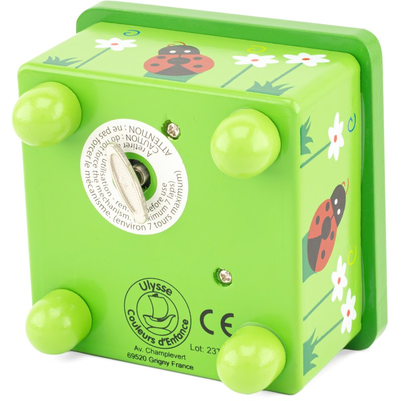Boîte à Musique Coccinelle Feuille Ulysse 3875