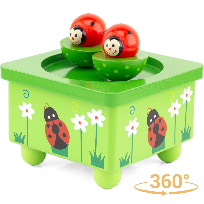 Boîte à Musique Coccinelle Feuille Ulysse 3875