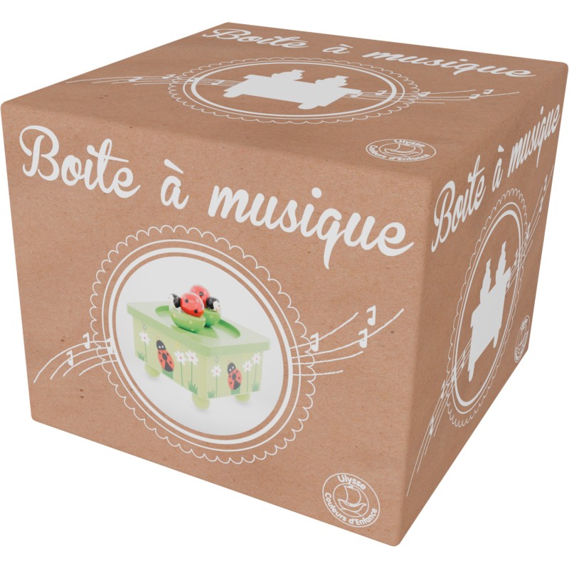 Boîte à Musique Coccinelle Feuille Ulysse 3875
