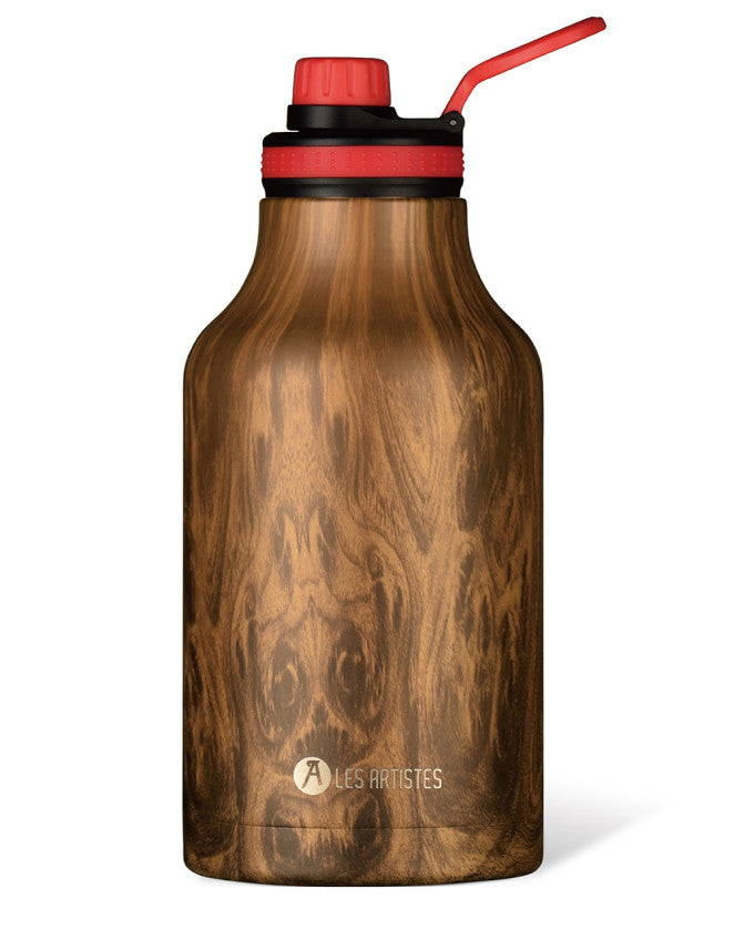 Bouteille isotherme XL Wood 2000 ml - Les Artistes