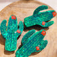 pince à cheveux résine cactus
