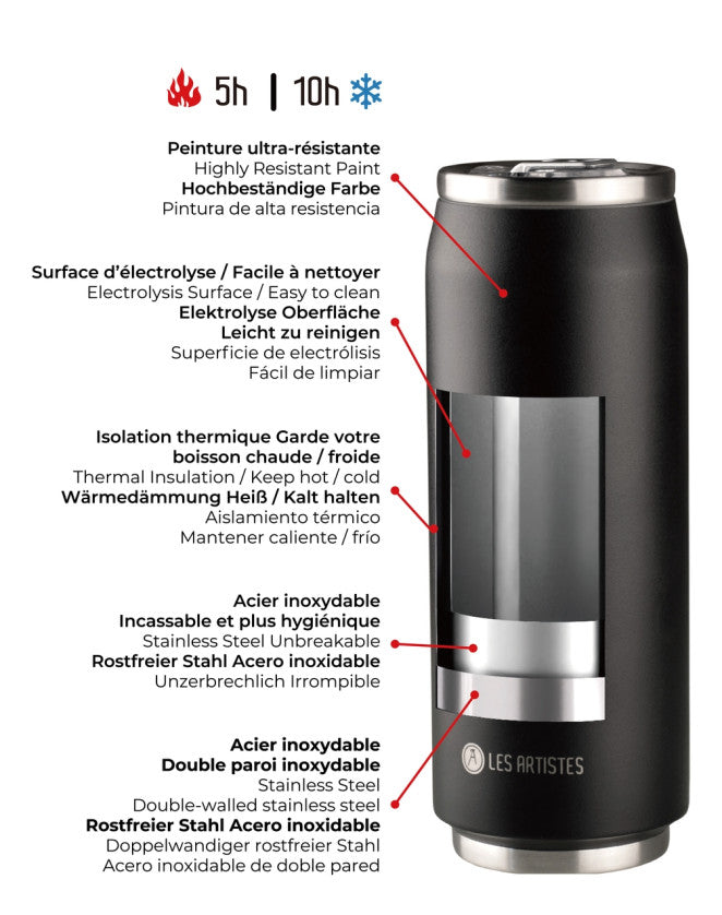 Canette isotherme Nasa 280ml  - Les Artistes